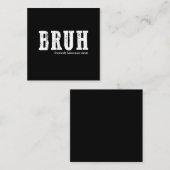 以前は母の日とおもしろい呼ばれていたブラ スクエア名刺 (正面/裏面)