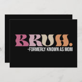 以前は母の日とおもしろい呼ばれていたブラ 招待状 (正面/裏面)