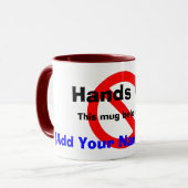 以外の手私のマグ マグカップ (正面左)