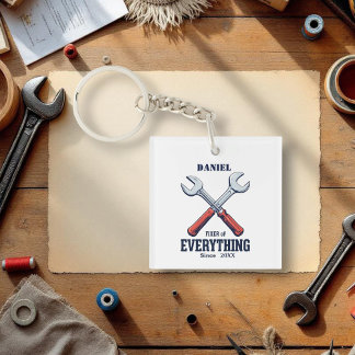 ～以来何でも固執する | カスタム父の日 キーホルダー