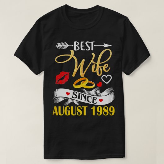 以来結婚31周年妻最高のを女子 Tシャツ (デザイン正面)
