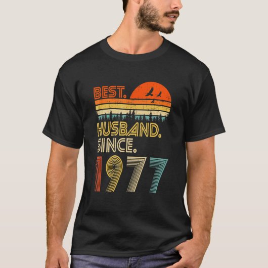 ～以来結婚45周年を最高の迎える夫 Tシャツ (正面)
