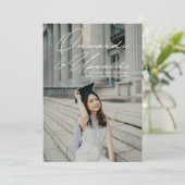 以降と上位2枚の写真卒業 案内状 (スタンド正面)