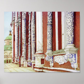 仮定ファサード – 1912ヴィンテージカラー写真 ポスター