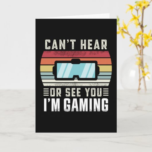 仮想おもしろい現実のギフトが聞き取れないか見ることができない カード (黄色い花)