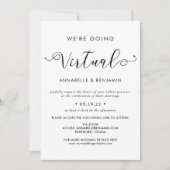 仮想の写真結婚を作成 案内状 (正面)