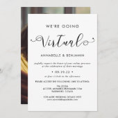 仮想の写真結婚を作成 案内状 (正面/裏面)