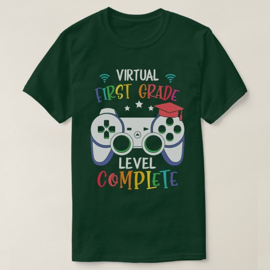 仮想の等級レベルの完了 Tシャツ (デザイン正面)