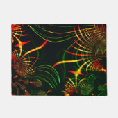 仮想の葉緑の、赤みを帯びた「火色のトゲ」 ドアマット (正面)