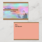 仮想アシスタントの名刺デザイン 名刺 (正面/裏面)