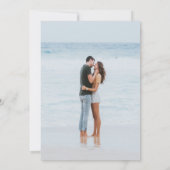 仮想エレガント写真オンラ結婚イン 招待状 (裏面)