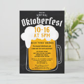 仮想オクトーバーフェストビールフェスティバルパーティーチャルクボード 招待状 (スタンド正面)