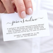 仮想オンラインオプション卒業パーティー エンクロージャーカード