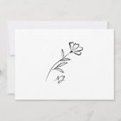 仮想オンライン結婚写真 招待状 (裏面)