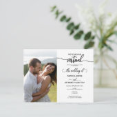仮想オンライン結婚式招待状 ポストカード (スタンド正面)
