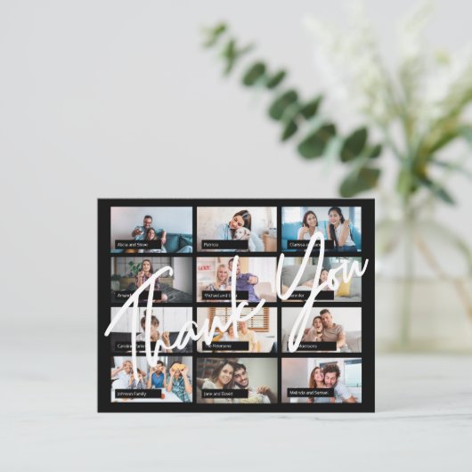 仮想カスタム誕生日12エレガント写真感謝していあなた (スタンド正面)