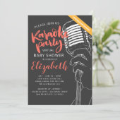 仮想カラオケパーティー赤ちゃんシャワー動画 招待状 (スタンド正面)