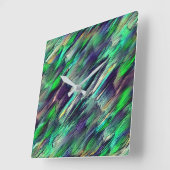 仮想カラフルの停止状態またはレイヤの破棄 スクエア壁時計 (傾斜)