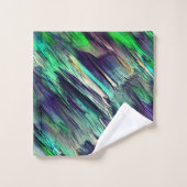 仮想カラフルの停止状態またはレイヤの破棄 バスタオルセット (ウォッシュタオル)