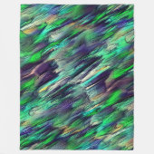 仮想カラフルの停止状態またはレイヤの破棄 フリースブランケット (正面)