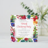 仮想クリスマスパーティー検疫オンライン休日 招待状 (スタンド正面)