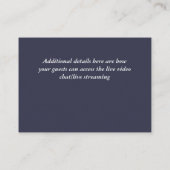 仮想シャワー写真結婚のライブチャット予算 アドバイスカード (裏面)