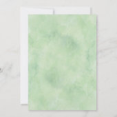 仮想ジオメトリの葉のベビーシャワー招待状 招待状 (裏面)