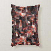 仮想タイルスタイル正方形モザイクのベージュから茶色 アクセントクッション (正面(垂直))