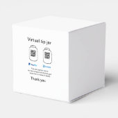 仮想チップジャーQRコード寄付金PayPal フェイバーボックス (裏面サイド)