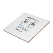仮想チップjar q rコードマネー寄付PayPal ven タイル (側面)