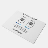 仮想チップjar q rコードマネー寄付PayPal ven ドアマット (アングル)