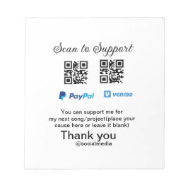 仮想チップjar q rコードマネー寄付PayPal ven ノートパッド