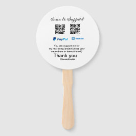 仮想チップjar q rコードマネー寄付PayPal ven ハンドファン