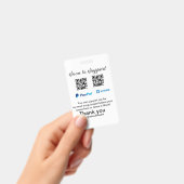 仮想チップjar q rコードマネー寄付PayPal ven バッジ (手持ち)