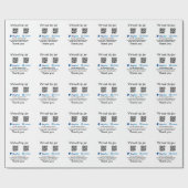 仮想チップjar q rコードマネー寄付PayPal ven ラッピングペーパー (フラット)