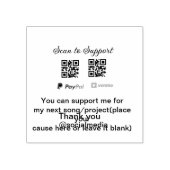 仮想チップjar q rコードマネー寄付PayPal ven ラバースタンプ (インプリント)