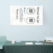 仮想チップjar q rコードマネー寄付PayPal ven 横断幕 (トレードショー)