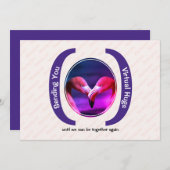 仮想ハグの写真カスタムを送信恋しく思するYouカード (正面/裏面)