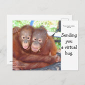 仮想ハグ ポストカード (正面/裏面)