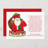 仮想ハッシュタグクリスマスIスパイゲーム 招待状 (正面/裏面)