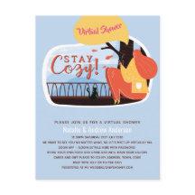 仮想パーティーベビーブライダルシャワー誕生日グラード。