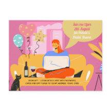 仮想パーティーベビーブライダルシャワー誕生日グラード。