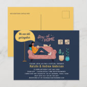 仮想パーティーベビーブライダルシャワー誕生日グラード。 ポストカード (正面/裏面)