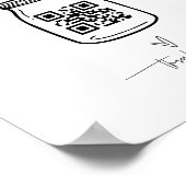 仮想ヒント署名キャッシュビジネス寄付ポスター ポスター (角)