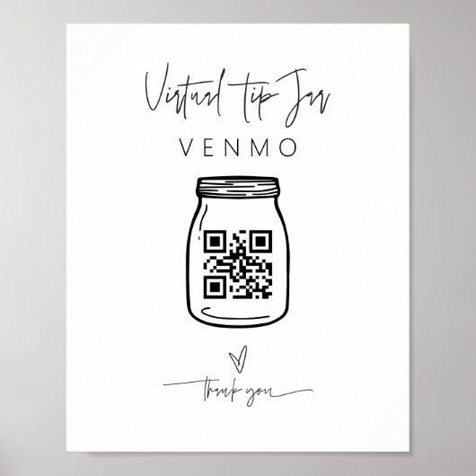 仮想ヒント署名キャッシュビジネス寄付ポスター ポスター (正面)