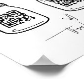 仮想ヒント署名キャッシュビジネス寄付ポスターG400 ポスター (角)