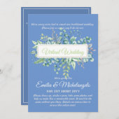 仮想ビデ結婚オチャットのライブストリーミング招待状 (正面/裏面)