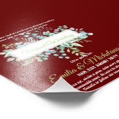 仮想ビデ結婚オチャットのライブストリーミング招待状 フォトプリント (角)