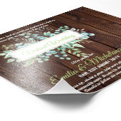 仮想ビデ結婚オチャットのライブストリーミング招待状 フォトプリント (角)