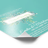 仮想ビデ結婚オチャットのライブストリーミング招待状 フォトプリント            (角)